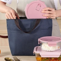 600ml large capacity oxford cloth lunch bag thermal insulation picnic travel bento boxes food cooler bags storage container