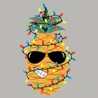 Крутая нашивка в виде ананаса для одежды, модная аппликация сделай сам, тепловые Переводные виниловые нашивки, легкая печать с помощью бытовых утюгов