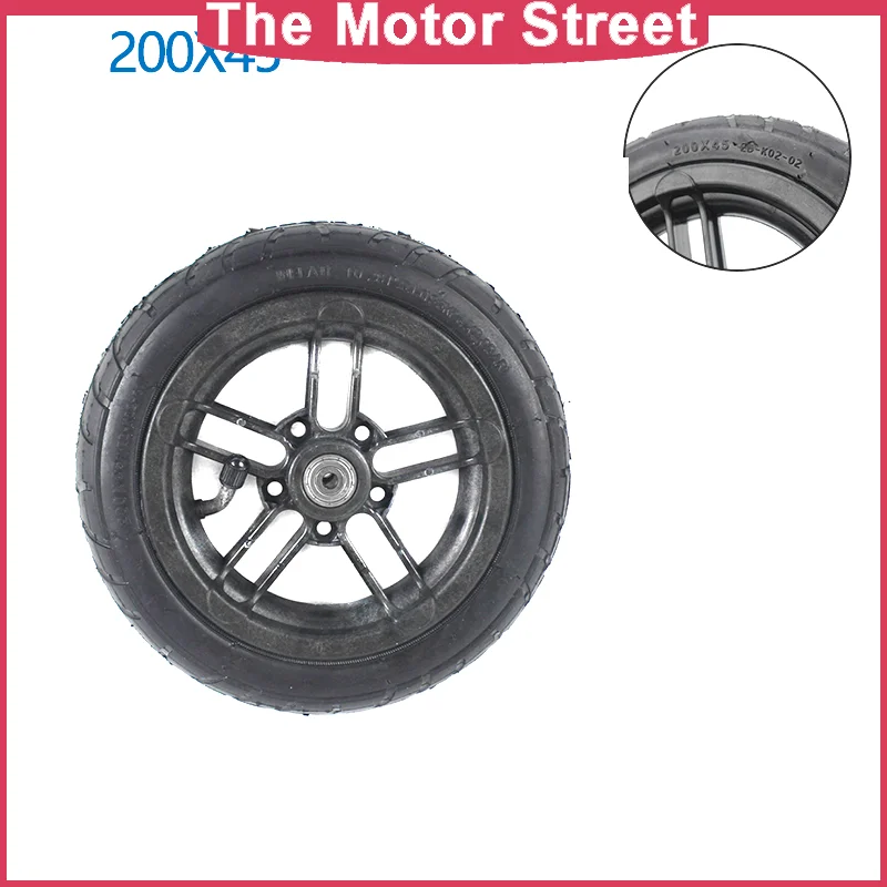 

200x45 Inflated Wheel and hub and inner tire 200*45 For E-twow S2 Scooter M8 M10 Pneumatic Wheel 8" Scooter Wheelchair Air Wheel