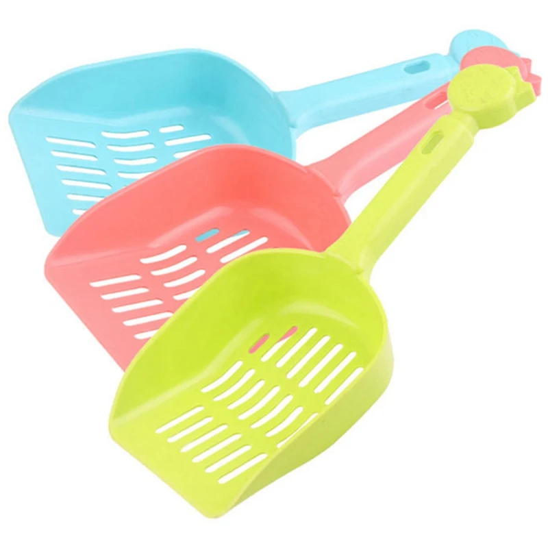 

Useful Plastic Cat Litter Scoop Pet Cleanning Tool Pet Litter Shovel Sand Cleaning Products Toilet For Dog Cats Food Spoons