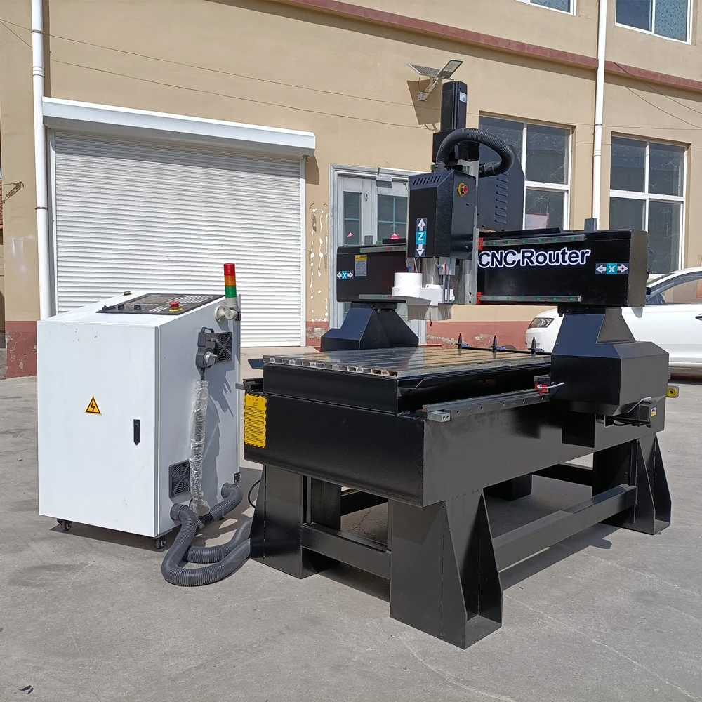 Небольшой Бизнес 6060/6090 резки с ЧПУ фрезерный станок водяным баком для камень УВД