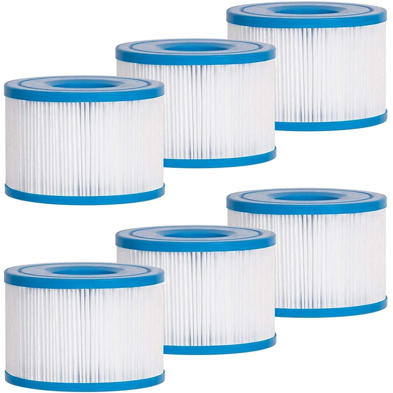 

Type S1 Filters Spa Hot Tub Replacement, Swimming Pool Filters Cartridge for 29001E PureSpa Filter Cartridge, 6 Pack