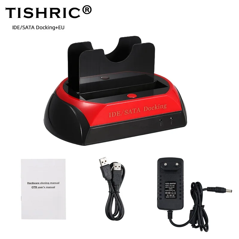 EU no card slot TISHRIC IDE SATA Dual все в 1 Hd/HDD док-станция/док-станция жесткий диск/диск Hdd 2,5 3,5 ридер Usb ЕС внешний корпус Чехол - Цвет: EU no card slot