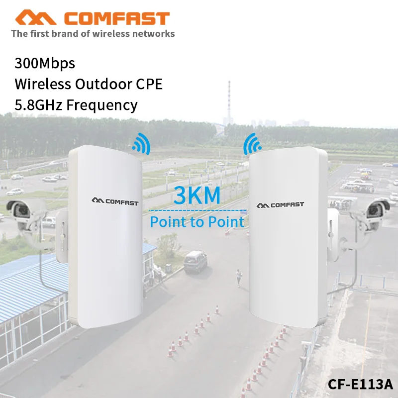2шт 3 км дальний высокомощный Открытый CPE Wifi ретранслятор 5 8 ГГц 300 Мбит/с