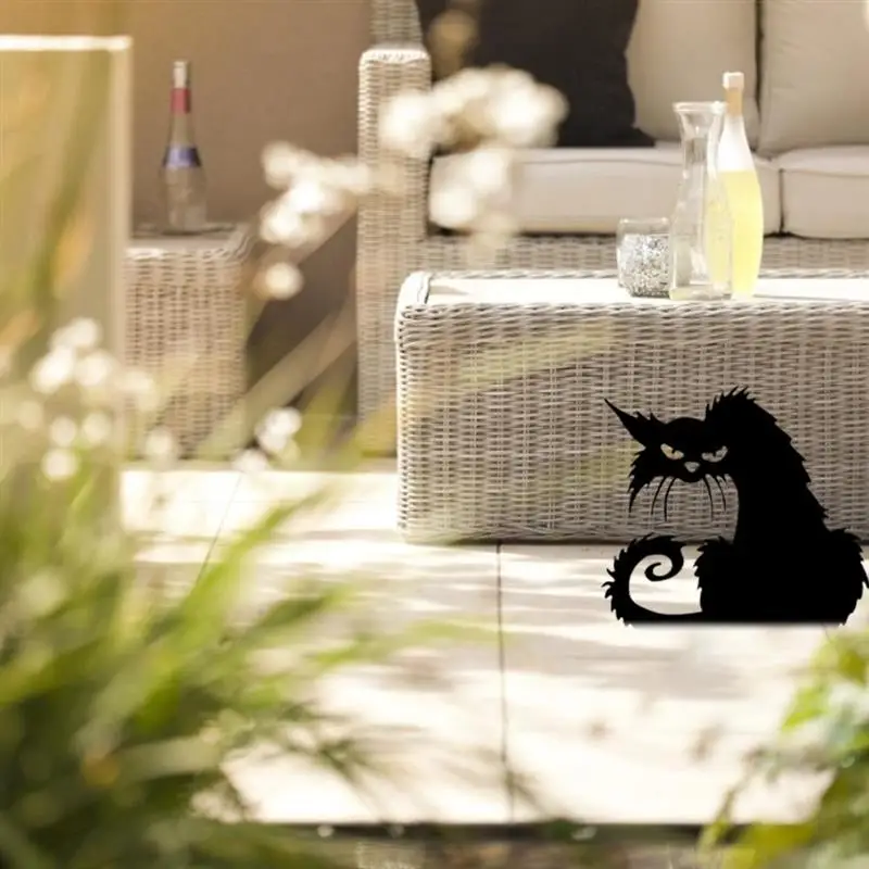 

Angry Cat Silhouette Metal Craft Black Cat Ornament For Indoor Outdoor Decoration Garden Decoration Outdoor Tuin Decoratie