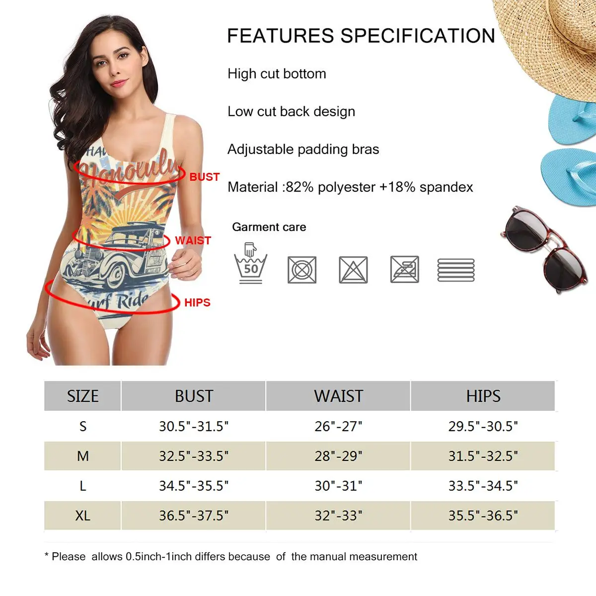 

New Sexy 2020 summer sexy new swimwear bikini pants women swimsuit women Honolulu Sun Beach And Retro Woody Car swimwear set