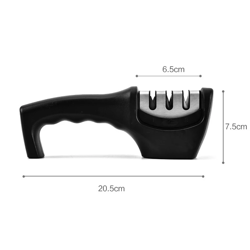 

Knife Sharpener Removable 3 Stages Stainless Steel Professional High Quality Kitchen Sharpening Diamond Stone Grinder Tools