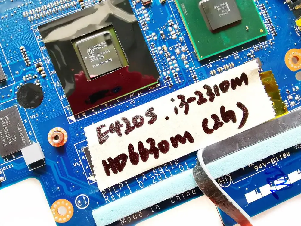 Оригинальный Для Lenovo E420S Материнская плата ноутбука I3-2310M HD6630M 2 Гб PILP1 LA-6921P