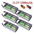 Аккумулятор для радиоуправляемого вертолета 3S 11,1 В 1500 мА  ч, литий-полимерный аккумулятор для радиоуправляемого автомобиля лодки, вертолёт, самолета, дрона