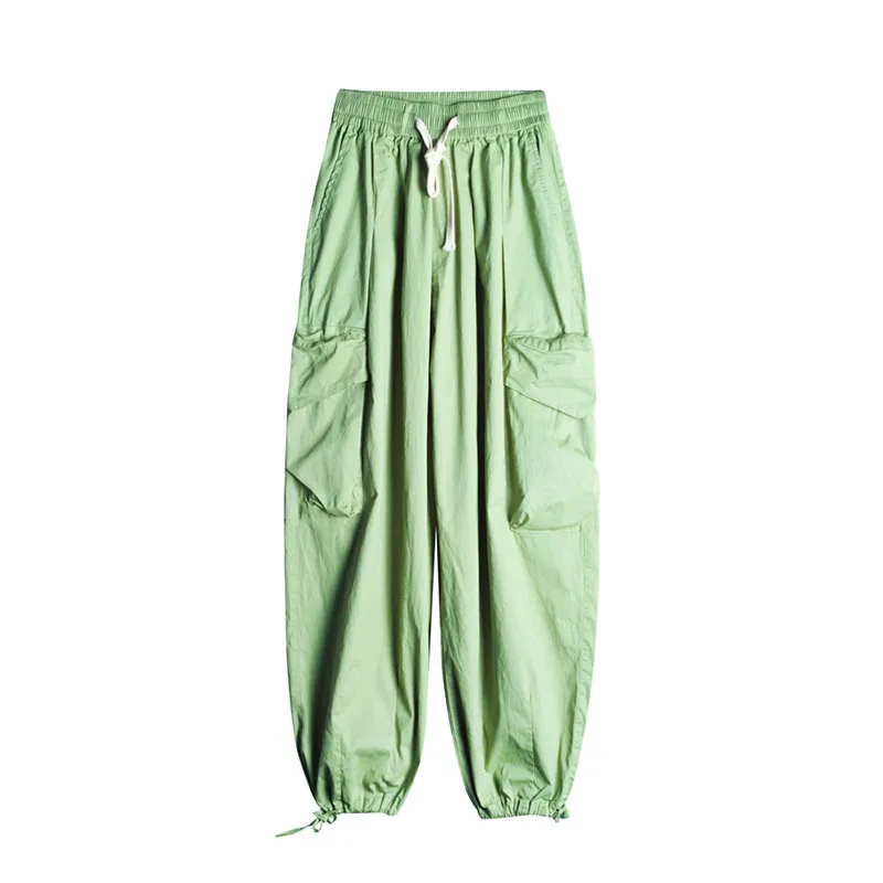 

XITAO Pleated Pants Fashion New Women Pocket Small Fresh Casual Style Wide Leg Pants 2021 Summer Minority Elegant LDD1861
