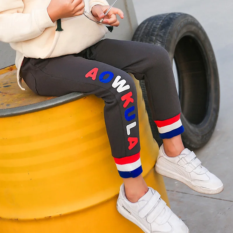 Детские брюки 2018 весна и осень детская одежда новый стиль спортивные для девочек