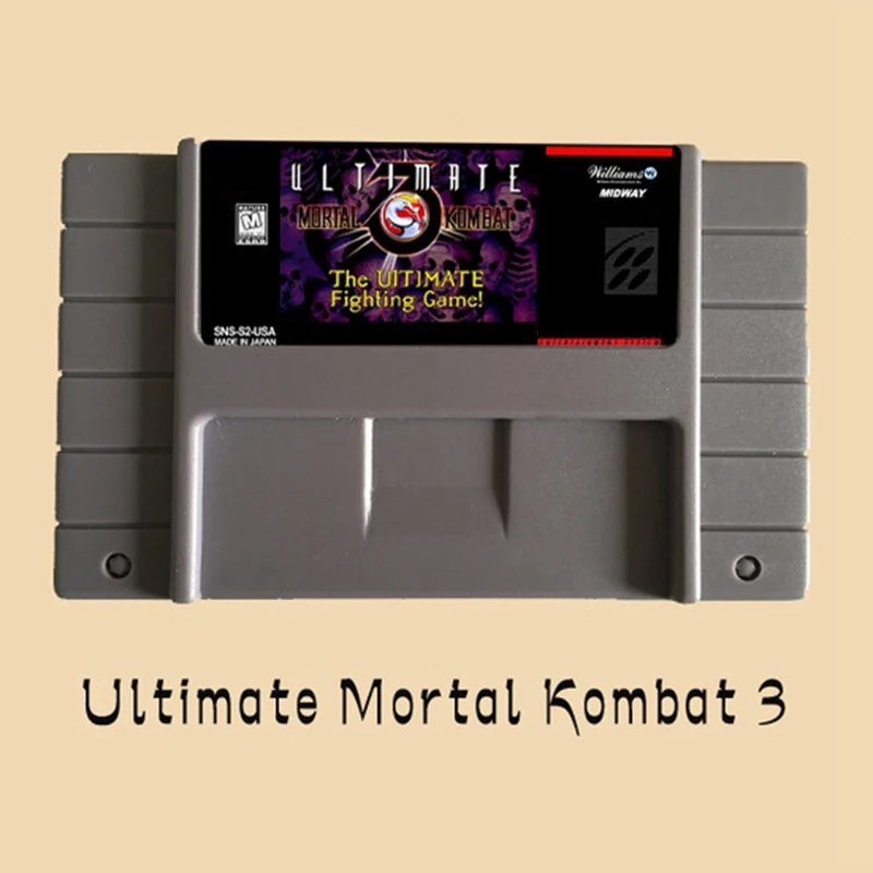 Ultimate Mortal Kombat 3 16 бит большая серая игровая карта для США NTSC консоль | Электроника