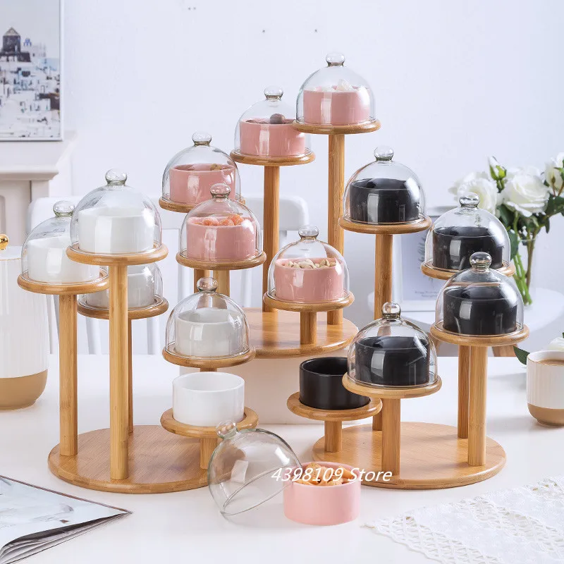 Керамическая тарелка для фруктов десертов подставка со стеклянным покрытием