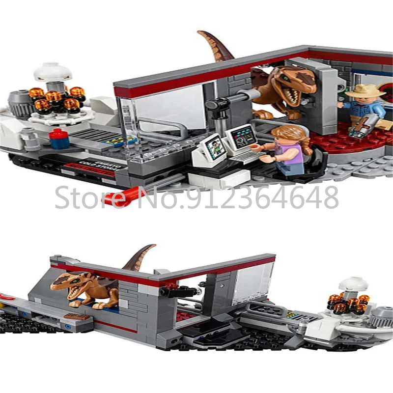 Jurassic Dinosaur Velociraptor Chase Alan Grant Model Building Blocks Assemble Toy Brick Compatible with 10924 | Игрушки и хобби