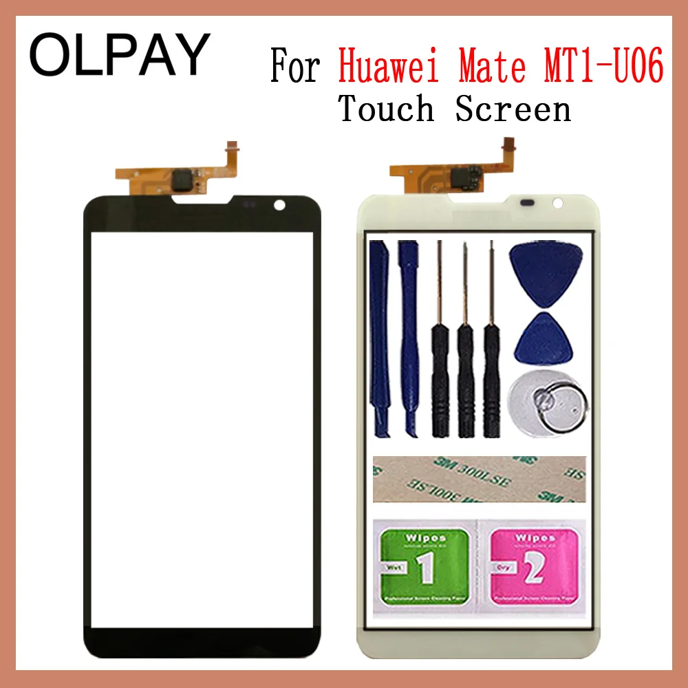 Телефон сенсорный экран для huawei Ascend mate MT1-U06 MT1 U06 6,1 ''дюймовый сенсорный экран стекло дигитайзер панель объектив сенсор стекло Ремонт