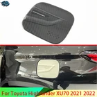 Защитная крышка для топливного бака Toyota Highlander XU70, 2021, 2022, углеродное волокно