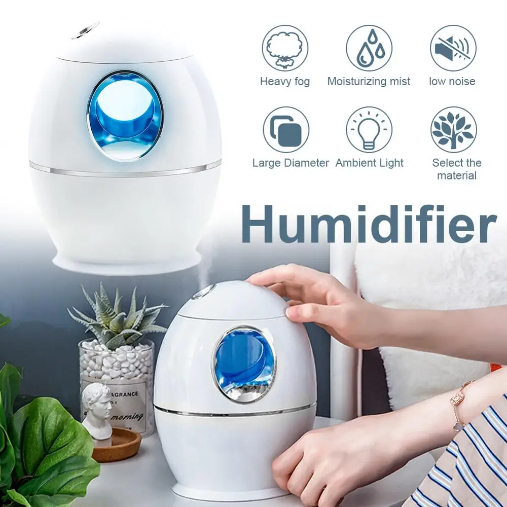 

800ML Negative Ion Humidifier Mini Low Noise Air Disinfection Portable Air Purifier Bedroom Sprayer Aromatherapy Humidifier