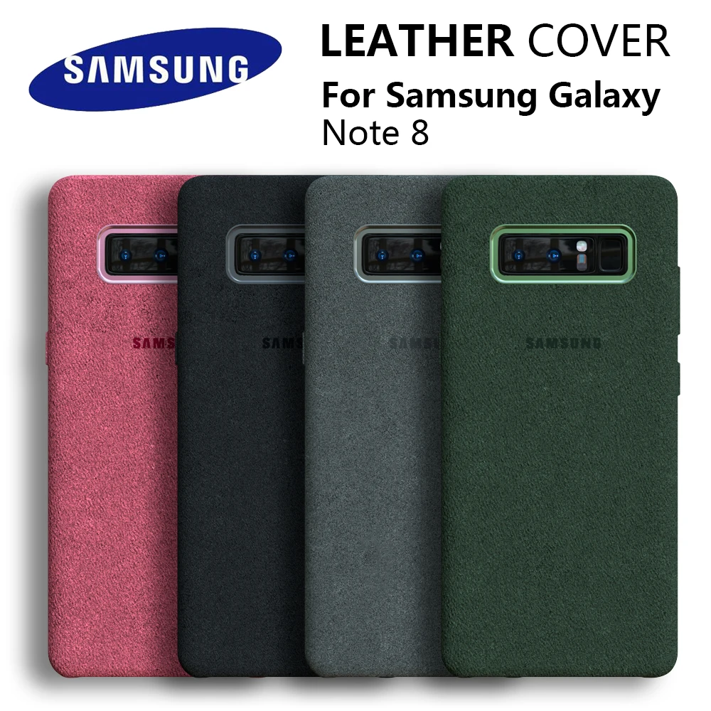 

100% Brand New Genuine Original Samsung Alcantara Phone Case Cover for Samsung Galaxy Note8 Note 8 N9500 SM-N950F Leather case