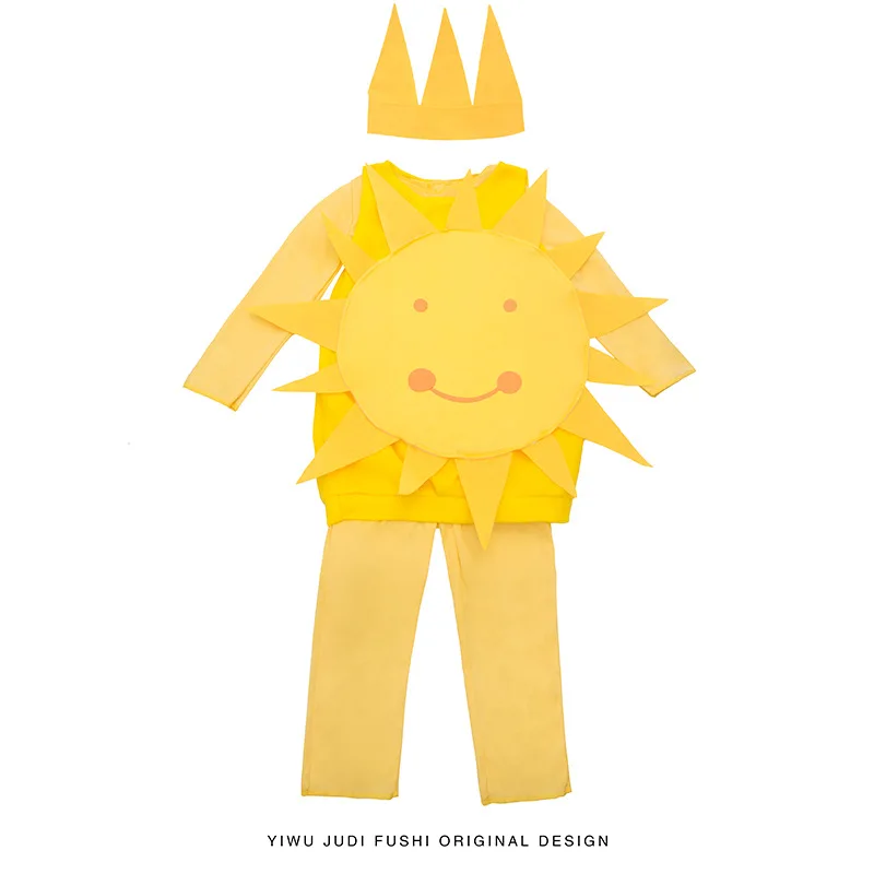 

Halloween Funny Novelty Role Play Clothes Party Costume for Kids Cosplay Sunflower Costumes Fancy Dress Cute Plant Clothing