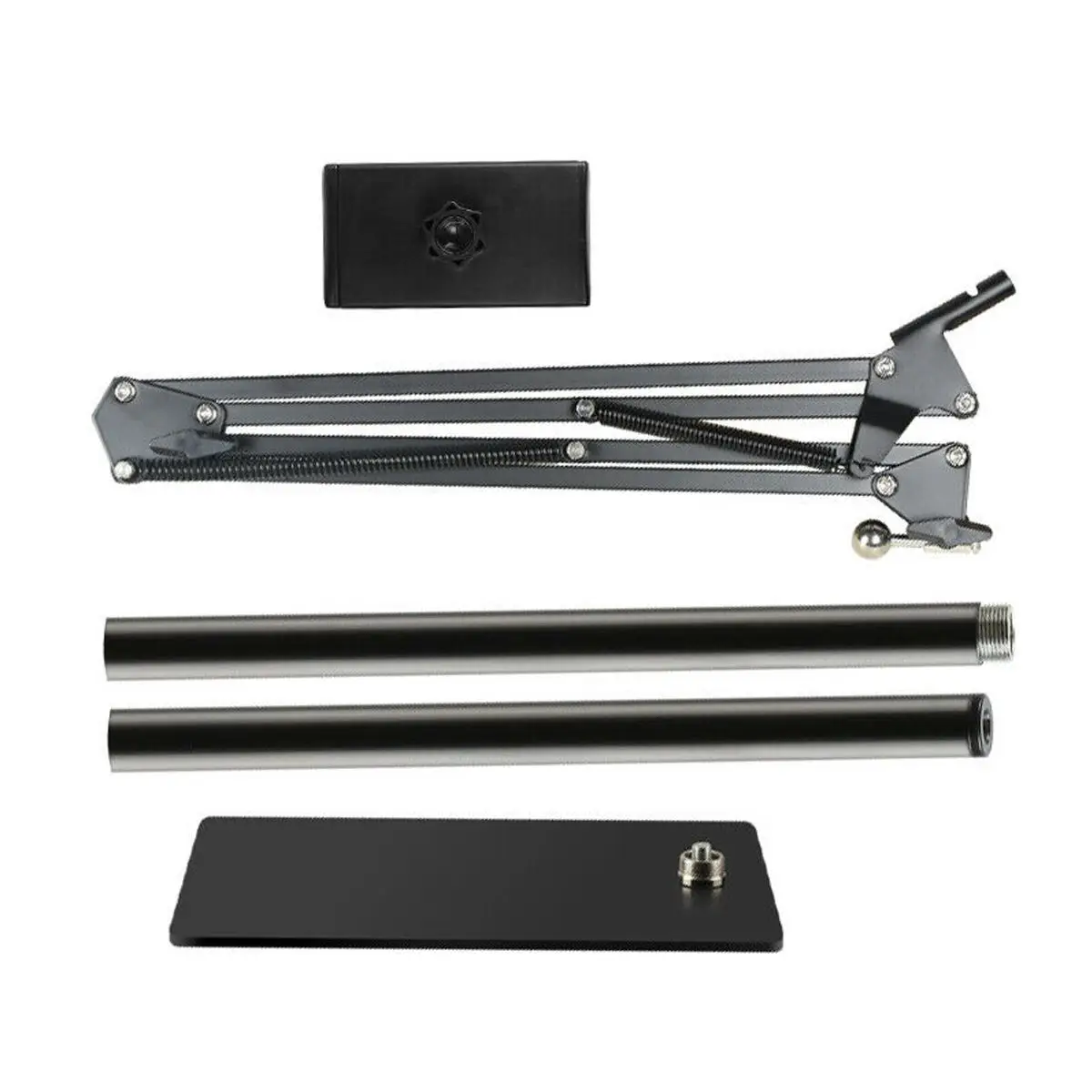 

135cm Liftable Foldable Arm Floor Tablet Phone Stand Holder Support For 3.5 Inch ~ 11 Inch Phone Tablet Lounger Bed Mount