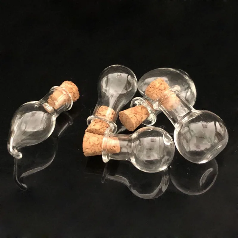 50 шт. мини прозрачные стеклянные пустые банки для образцов бутылки желаний