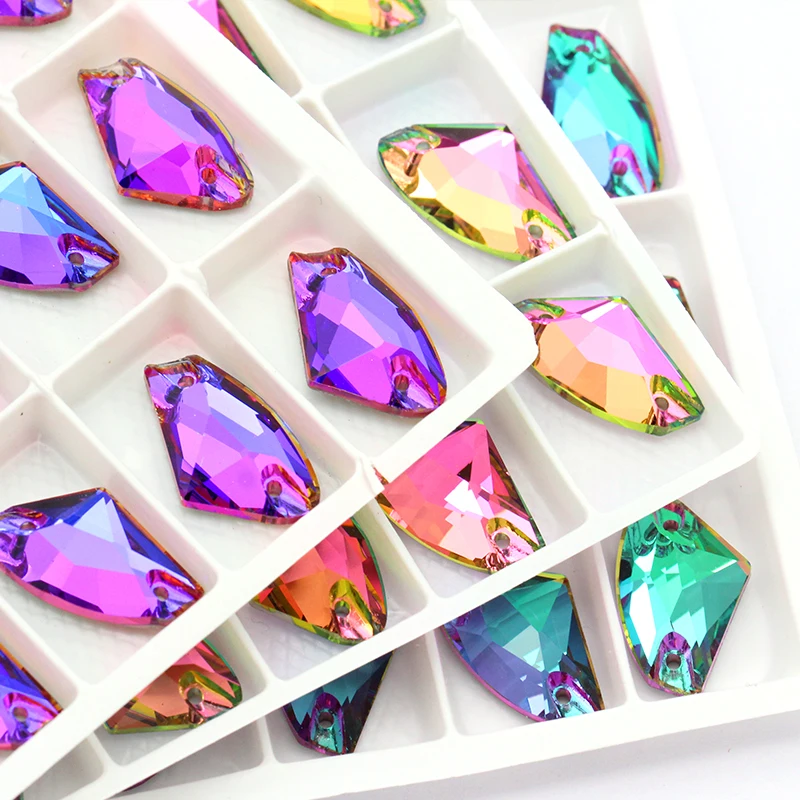 

Big Size Glitter K9 Crystal Strass Glass Flatback Sew-on Rhinestone for Sew Diy Craft Christmas Clothing Decoration Jewelry Bead