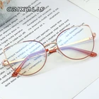 Очки женские CRIXALIS кошачий глаз, металлические декоративные очки для работы за компьютером, с очки для чтения; Оправа