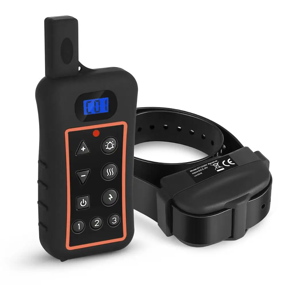 Водонепроницаемый перезаряжаемый ошейник для дрессировки собак с сигналом