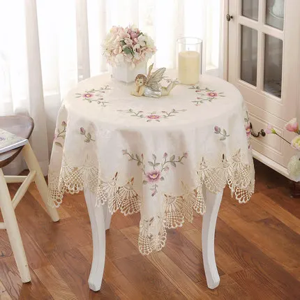 Скатерть с вышивкой в европейском стиле скатерть для обеденного стола цветочным