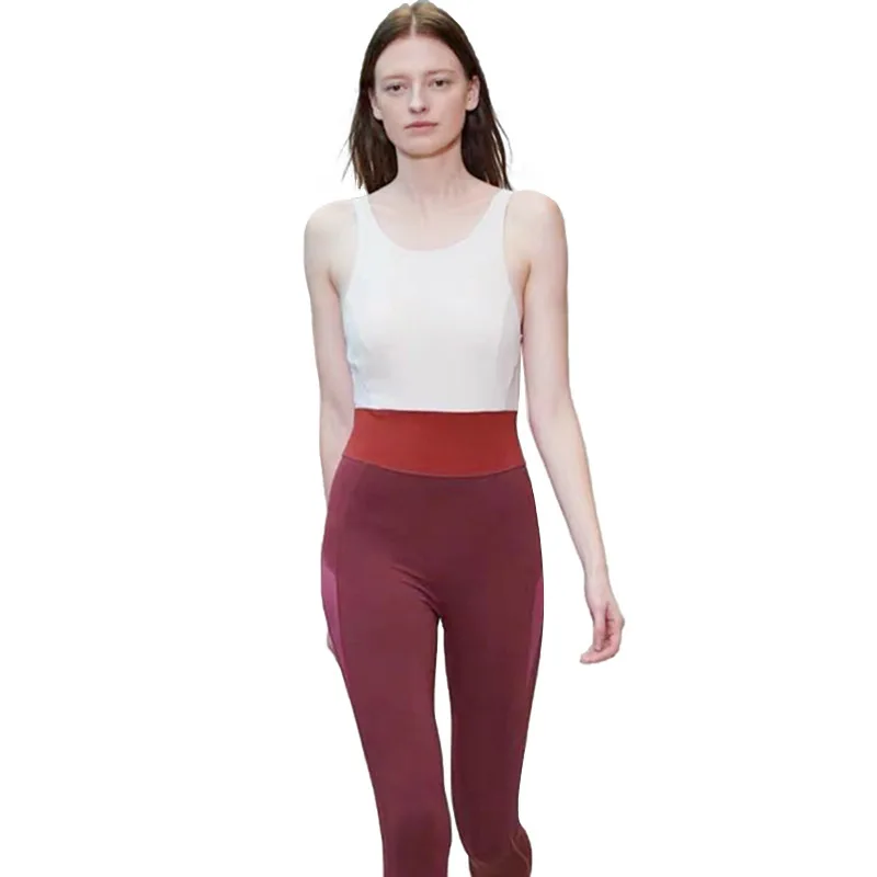 Цельная спортивная одежда с открытой спиной спортивный костюм тренировочный для