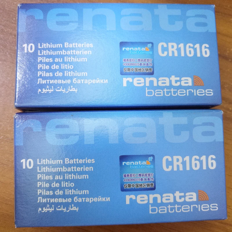 100X renata CR1616 CR 1616 3v литиевая батарея с пультом дистанционного управления