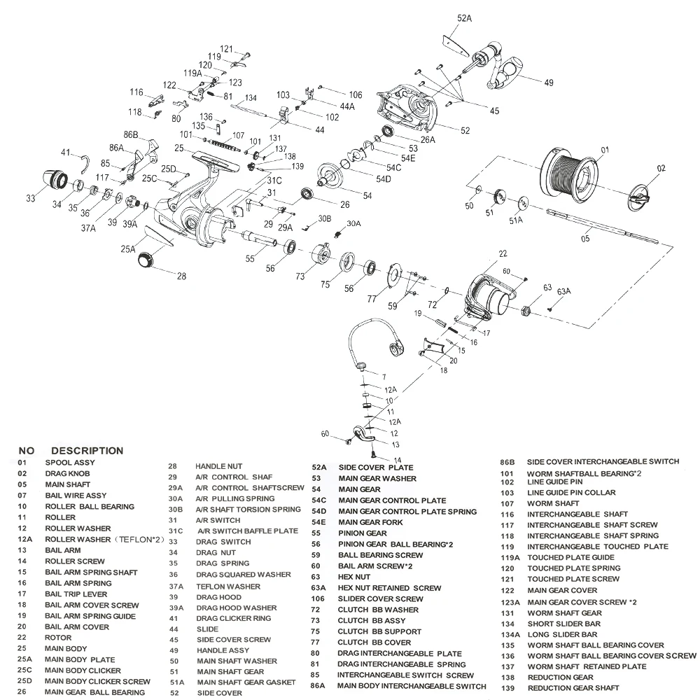 Рыболовная катушка W.P.E HKA рыболовная Катушка для спиннинга 5000/6000 макс. нагрузка 4 1:
