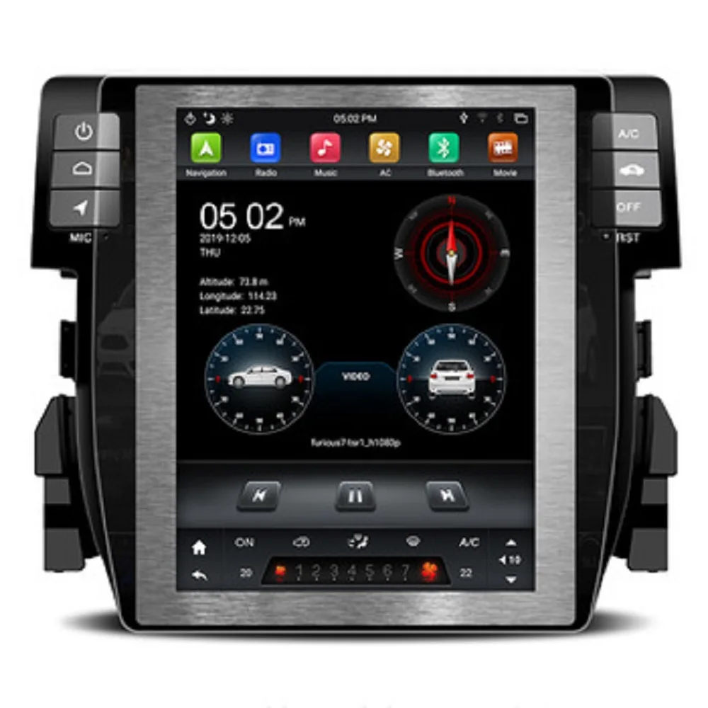KD-97010 klyde 9 7-дюймовый tesla android 0 Автомобильный видео Радио gps плеер для CIVIC 2016-2017 с wifi