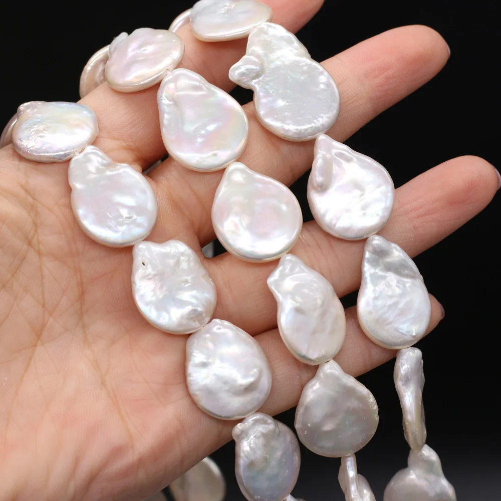 

Wholesale 100% Natural Baroque Shaped Pearl Beads with Tail for Jewelry Making DIY Elegant Necklace Bracelet Accessories 36CM