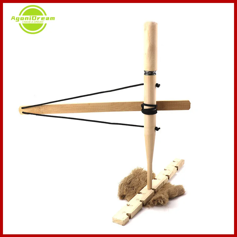 

Bow Drill Friction Fire Emergency Gear Props Starter Outdoor Survival Adventure Development Training Camping Equipment