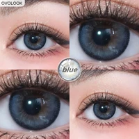 ovolook 2pcspair bluegray contact lenses colored lenses for eyes 0 800 degrees year toss eye color lens contacts