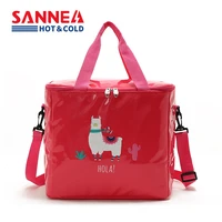 sanne 20l cartoon portable outdoor picnic lunch bag thermal ice pack large capacity pu waterproof insulation bag cooler