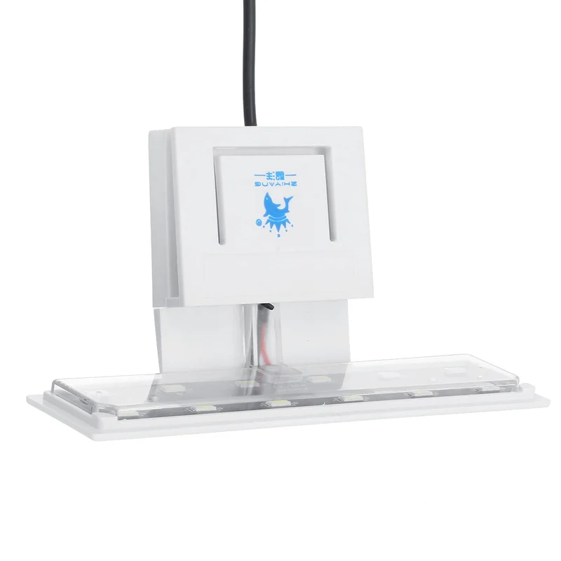 1 шт LED водяной светильник для роста акватических растений в аквариуме с креплением на зажим, сверхтонкие светильники пресной воды.