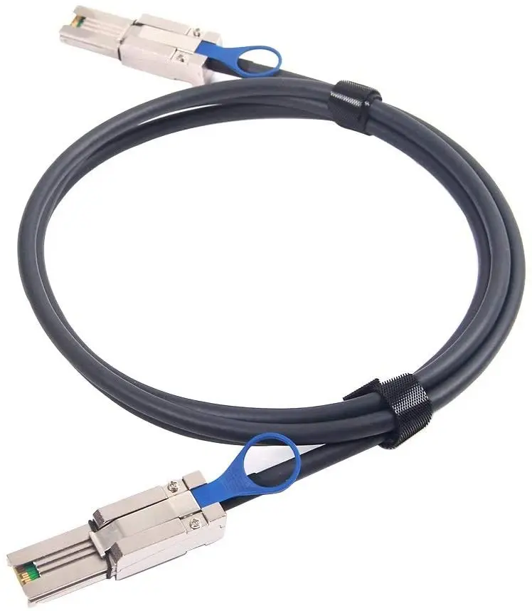 6G External Mini SAS SFF-8088 to SFF-8088 Cable, 100-Ohm, 0.5-m(1.64ft)