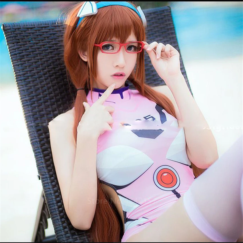 Костюм для косплея DVA Asuka с открытой промежностью эротическое нижнее белье без