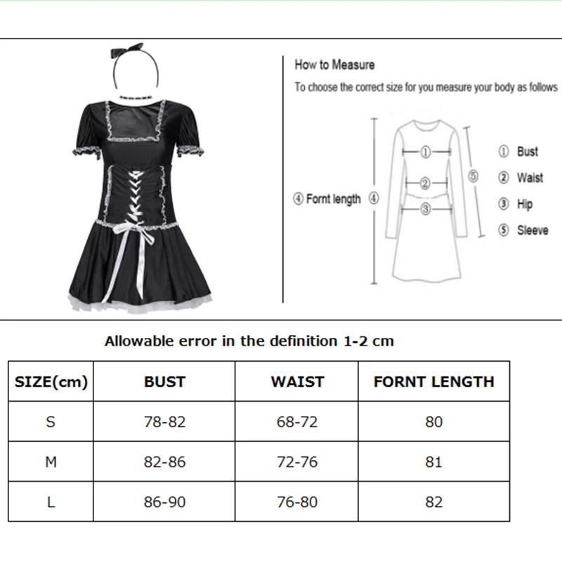 Женский сексуальный костюм французской горничной озорная официантка