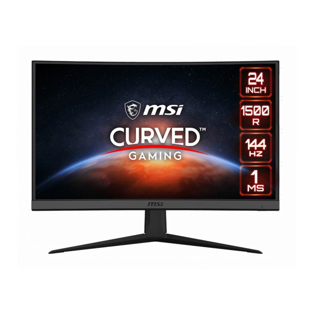Монитор 23.6" MSI Optix G24C6 черный (VA с изогнутым экраном 1920x1080 144 Гц 178/178 300 кд/м2 3000:1 (100M:1) 1 мс 2xHDMI DP) on