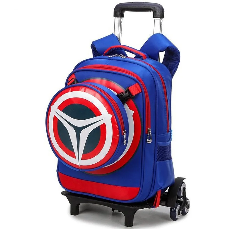 GALANODEL съемные школьные сумки на колесиках для мальчиков и девочек детская