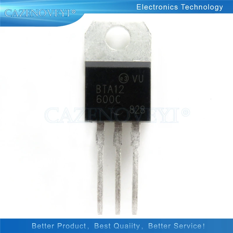 10 шт./лот BTA12-600C BTA12 Triacs 12 Amp 600 вольт TO-220