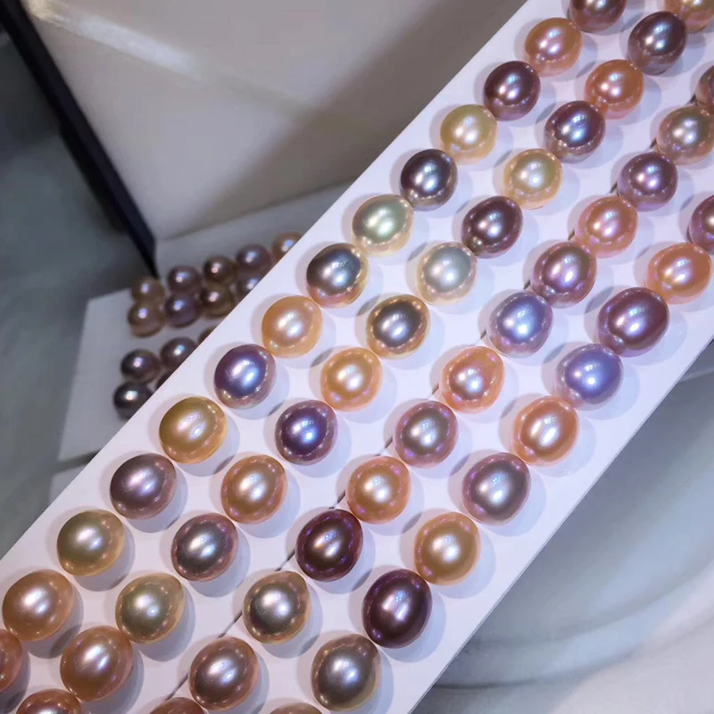 

Half Drilled Hole Rice Pearl Freshwater Pearls 3A Quality Natural Drop Pearl for Wedding Party Jewelry Making