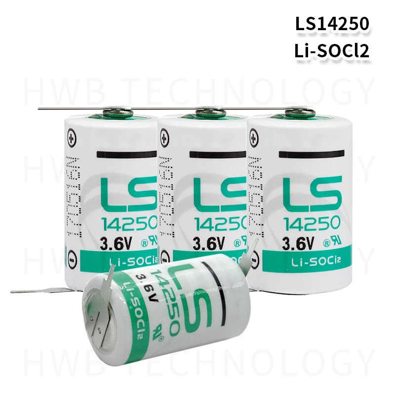 10 шт. новый оригинальный SAFT LS14250 14250 3 6 В 1250 мАч LiSOCL2 PLC аккумулятор с двумя