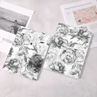 Скетч цветы для iPad 10,9 дюймов Air 4 2020 5th 6th 10,2 8th Generation 12,9 дюймов Pro 2018 Mini 4 5 смарт-чехол с портативным