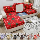 Эластичный чехол для дивана в виде рождественской елки, чехол для подушки, эластичное сиденье, чехол для дивана, чехол для гостиной, Рождественское украшение