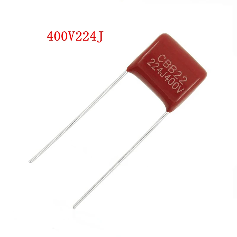 

Полипропиленовый пленочный конденсатор 400 В 0,22 в 400 в 224 мкФ НФ в 224J CBB P10, 20 шт.