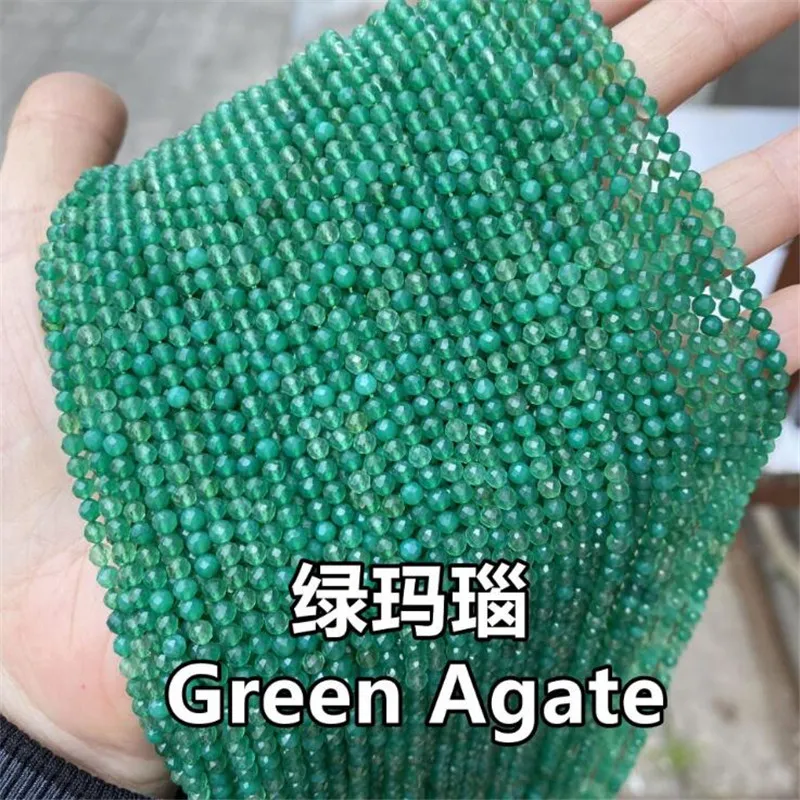 

AA+ Natural Faceted 2mm 3mm Beads Labradorite Jaspers Agates Lapis lazuli Amazonite Opal Stone Beads For DIY Jewelry Making 15''